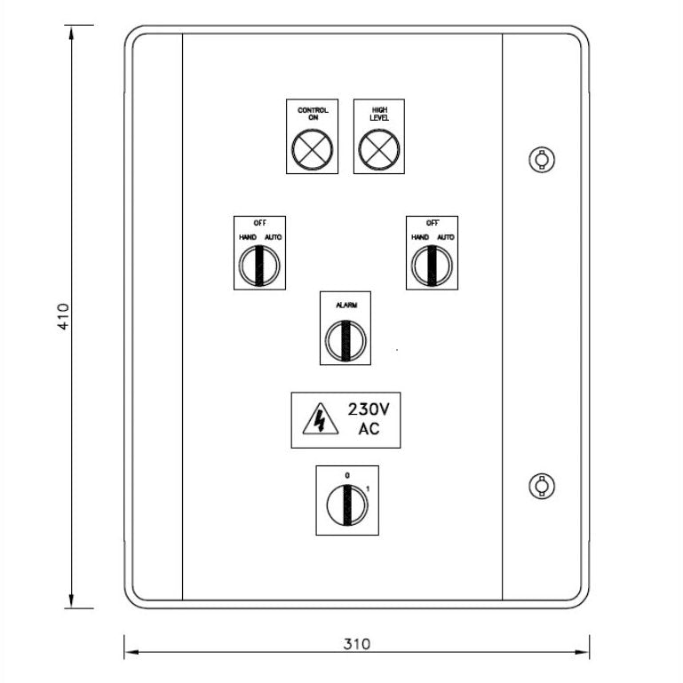 DUAL PUMP CONTROL PANEL 1 PHASE