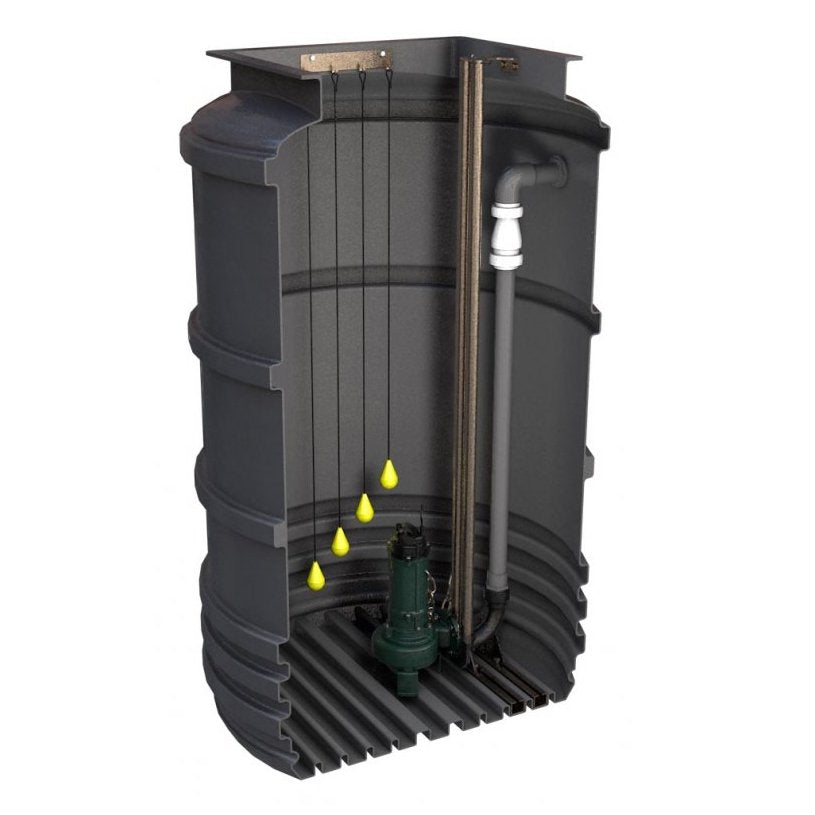 Mini Monster Submersible Sewage Cutter Pump - 6000 Litre Single Pump