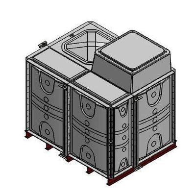 GRP Sectional IFB Airgap Tanks