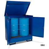 DB2 ARMORGARD DRUMBANK with Drums