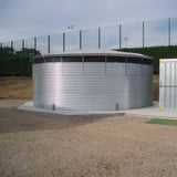 GALVANISED STEEL WATER TANK in situ