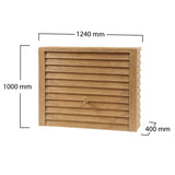 350L Woody Water Butt - Light wood dimensions