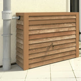 350L Woody Water Butt - light wood in situ