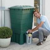 300L Square Water Butt being used