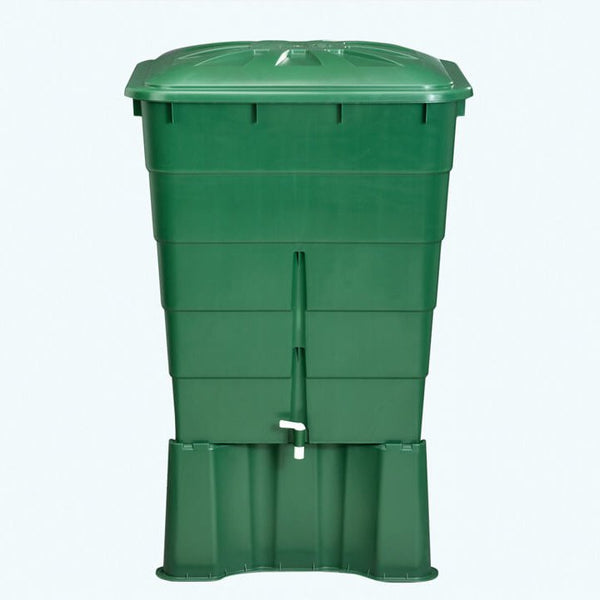 300L Square Water Butt Green