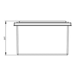 340L One Piece Insulated GRP Water Tank