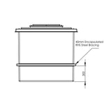 1500L One Piece Insulated GRP Water Tank
