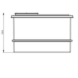 1500L One Piece Insulated GRP Water Tank