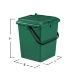 10L BIO WASTE BUCKET Dimensions