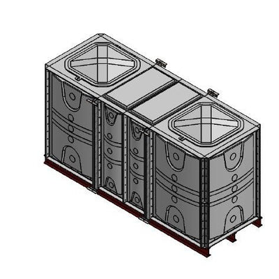 GRP Sectional Divided IFB Tanks