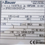 BH BJ MOTOR GEARBOX BAUER