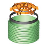 SEPTIC TANK RISER SAFETY SCREEN how it fits