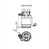 Ebara Best One MS Automatic Sump Drainage Water Pump - Float Switch - 230v