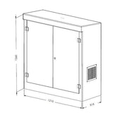 GRP KIOSK - DOUBLE DOOR