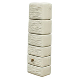350L Slimline Stone Decor Water Butt Sand Beige