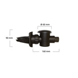 SPEEDY RAINWATER DIVERTER (Round Downpipe) Dimensions