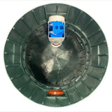 EFFLUENT FILTER STATION look down through the top