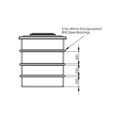 2501L One Piece Insulated GRP Water Tank