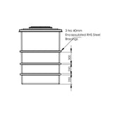 3001L One Piece Insulated GRP Water Tank