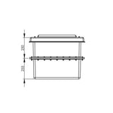 250 Litre GRP Water Tank - Two Piece Insulated