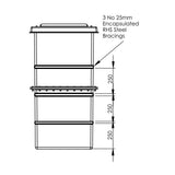 601 Litre GRP Water Tank - Two Piece Insulated