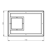 1501 Litre GRP Water Tank - Two Piece Insulated Lid Dimensions