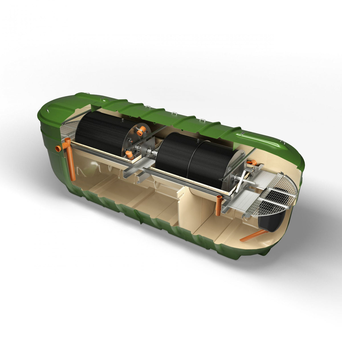 BioDisc BL Sewage Treatment Plant Internal View