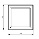 225L One Piece Insulated GRP Water Tank Lid Dimensions