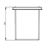 187L One Piece Insulated GRP Water Tank Height Dimension