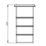 305L One Piece Insulated GRP Water Tank Height Dimensions