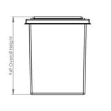 338L One Piece Insulated GRP Water Tank Height Dimensions