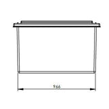 680L One Piece Insulated GRP Water Tank dimension 2