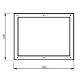 680L One Piece Insulated GRP Water Tank top dimensions