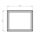 712L One Piece Insulated GRP Water Tank top dimensions