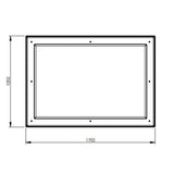 750L One Piece Insulated GRP Water Tank Lid Dimensions