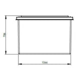 751L One Piece Insulated GRP Water Tank dimensions