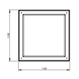 751L One Piece Insulated GRP Water Tank Top Dimensions