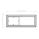 825L One Piece Insulated GRP Water Tank top dimensions