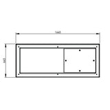 1050L One Piece Insulated GRP Water Tank Lid Dimensions