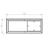 1125L One Piece Insulated GRP Water Tank Lid Dimensions