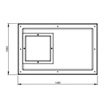 1135L One Piece Insulated GRP Water Tank Lid Dimensions