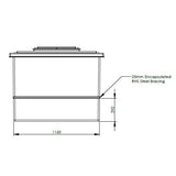 1364L One Piece Insulated GRP Water Tank Dimensions 2