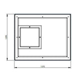 1364L One Piece Insulated GRP Water Tank Lid Dimensions
