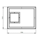 1590L One Piece Insulated GRP Water TankLid Dimensions
