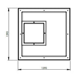 1818L One Piece Insulated GRP Water Tank Lid Dimensions