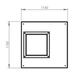 2001L One Piece Insulated GRP Water Tank Lid Dimensions