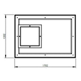 2250L One Piece Insulated GRP Water Tank Lid Dimensions