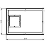 2726L One Piece Insulated GRP Water Tank Top Dimensions