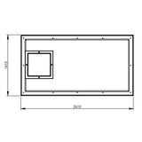 3636L One Piece Insulated GRP Water Tank Top Dimensions