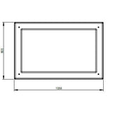 650 Litre GRP Water Tank - Two Piece Insulated Lid Dimensions